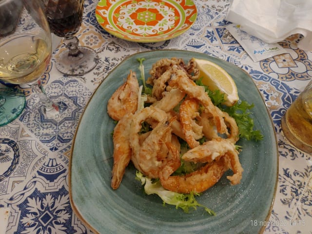 Frittura calamari e gamberi - Ristorante Pizzeria 7Soldi dal 1962