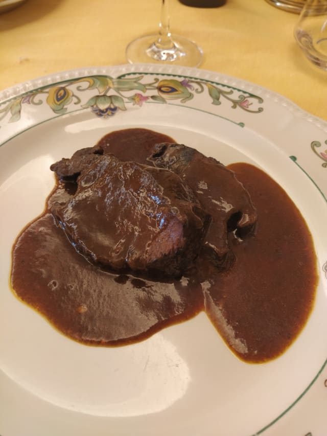 stufato di capriolo con polenta arrostita - Da Checco Al Calice d'Oro, Rieti