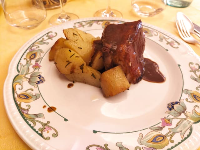 agnello al forno in salsa barbecue - Da Checco Al Calice d'Oro, Rieti