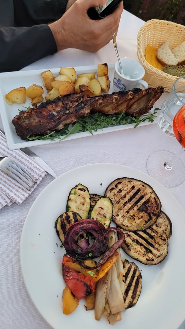 VERDURE GRIGLIATE E PATATE AL FORNO - Trattoria Da Rinnna