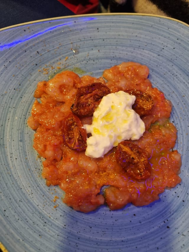 Battuta di gambero rosso di mazara del vallo *FUORI PROMOZIONE* - Sfizio di Mare e Non Solo - Le Mythique Bistrot, Rome