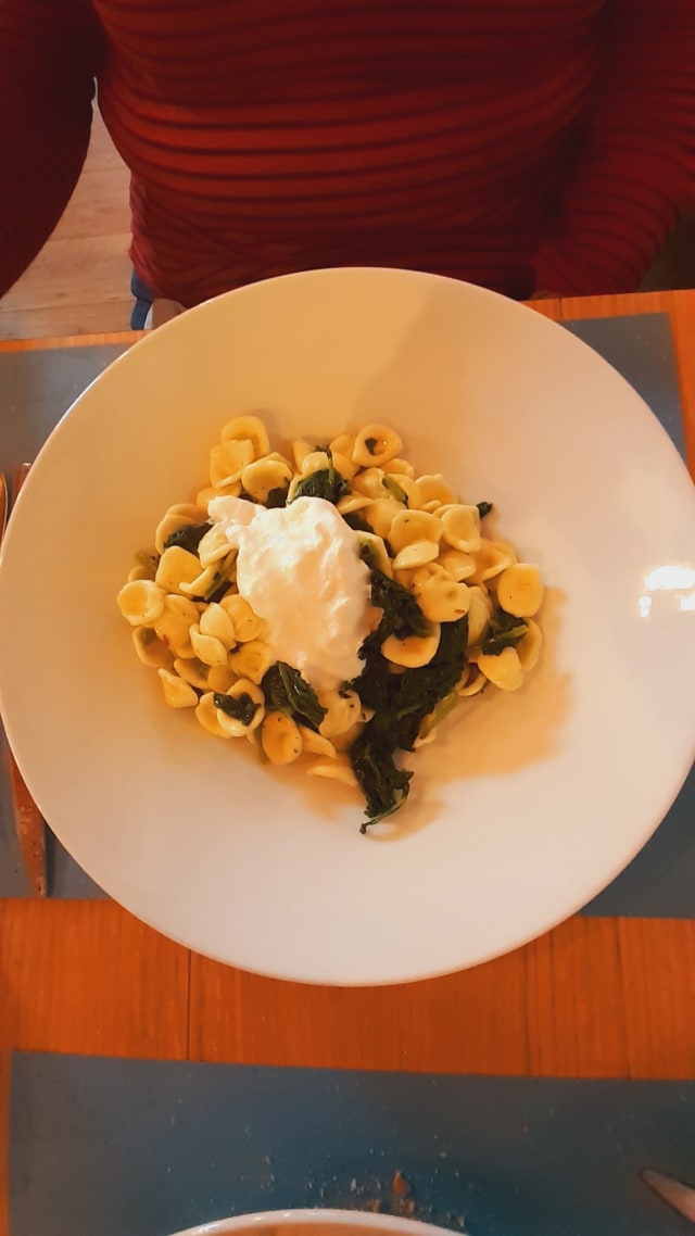 IL Trullo- orecchiette fresche con cime di rapa e stracciatella - La Locanda