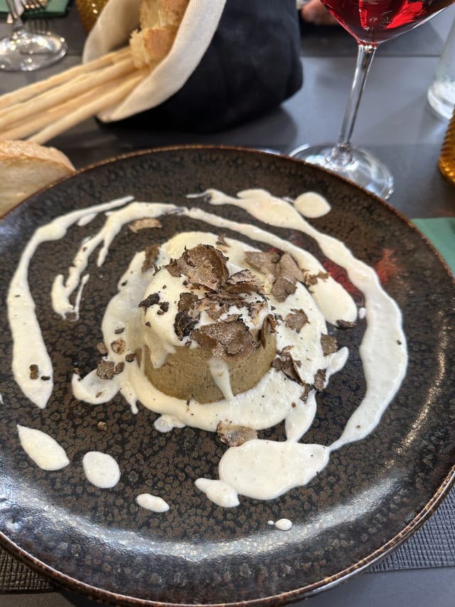 FLAN di porcini con fonduta - Duomo Bistrot "le vie del sale"