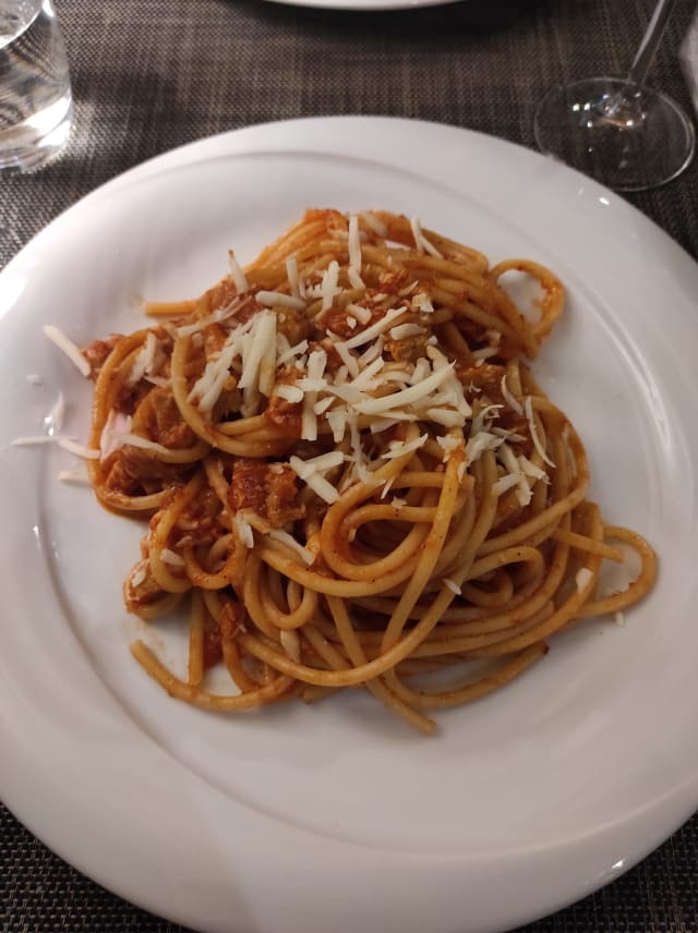 Bucatini Amatrivegan - Cantina 26, Rome