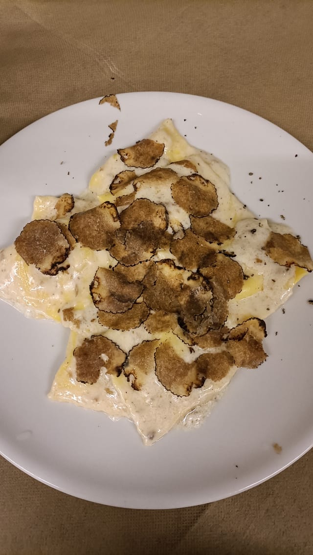 Tortelli di zucca al tartufo bianco  - Osteria -Trattoria Bellaria, Salsomaggiore Terme