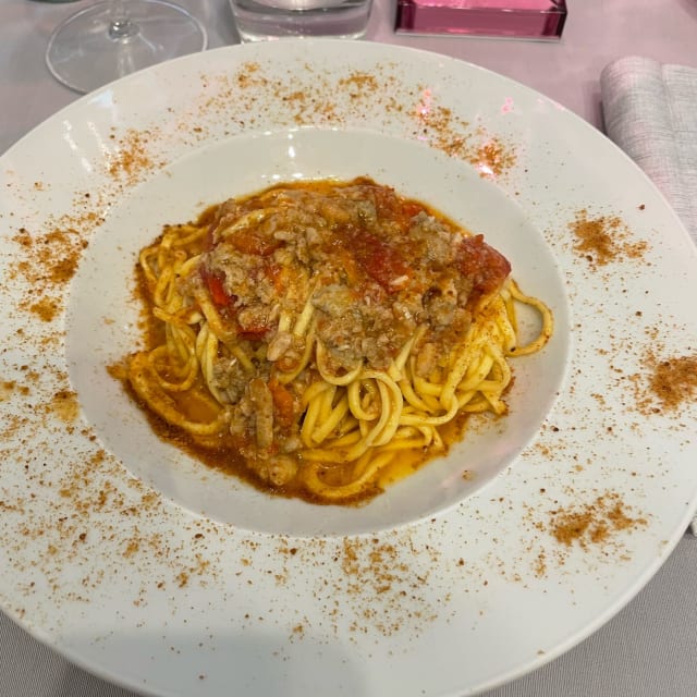 TAGLIOLINI, GRANCHIO, DATTERINI E BOTTARGA - Marconi Bistrot