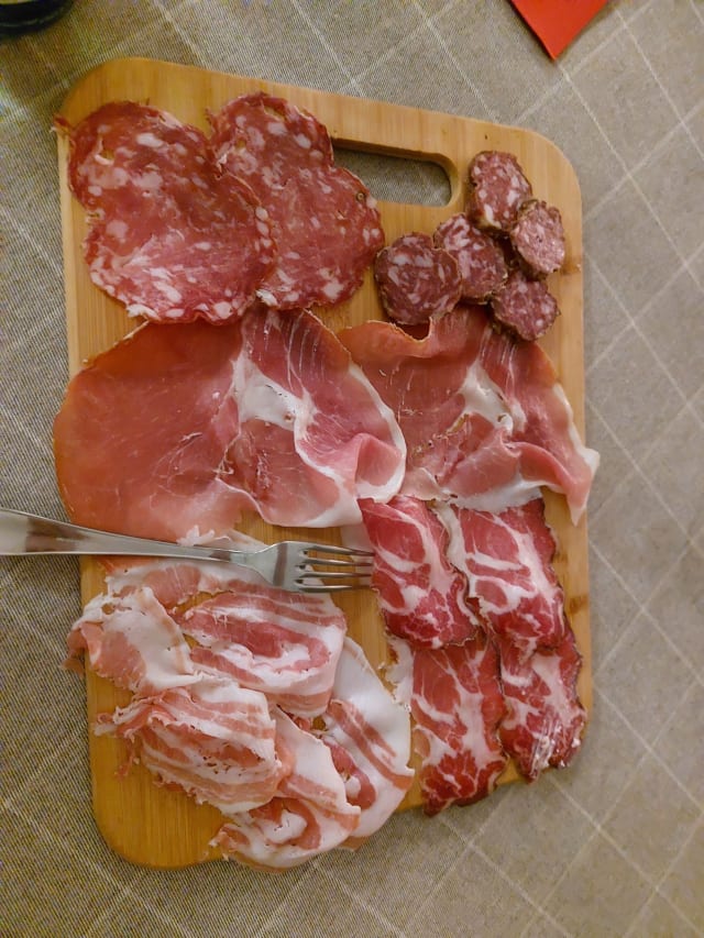 antipasto salumi piacentini - Grazzano Antica Stazione