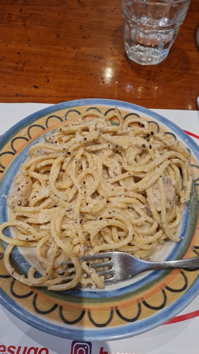 Tonnarelli spigola tartufo e pecorino  - Burro e Sugo, Rome