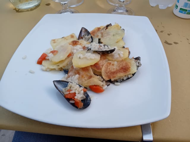 Riso cozze e patate  - La Piazzetta