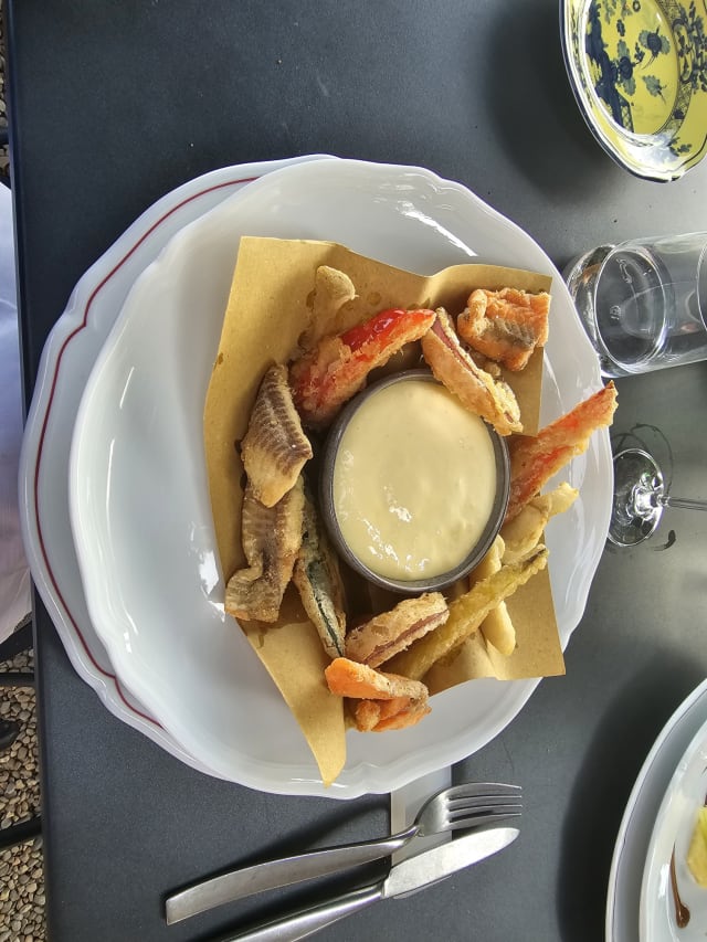 Il fritto della gente di lago, spuma aioli - Il Verbano