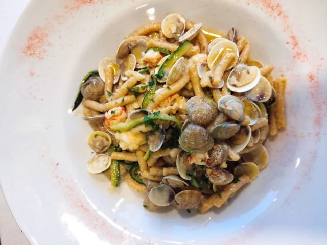 Passatelli con vongole, gamberi e zucchine - Maresca, Riccione