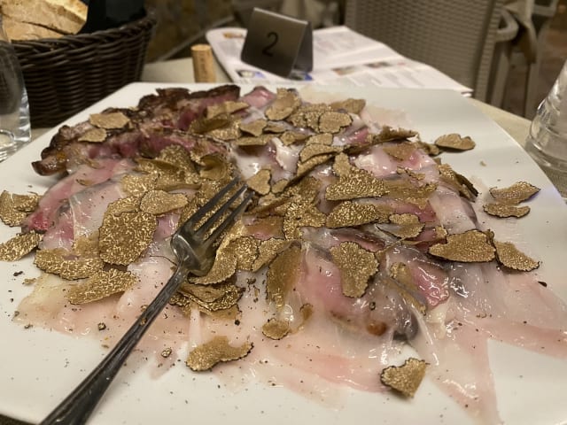 bistecchina di scottona45 lardo e tartufo - La Dispensa di Pomarance