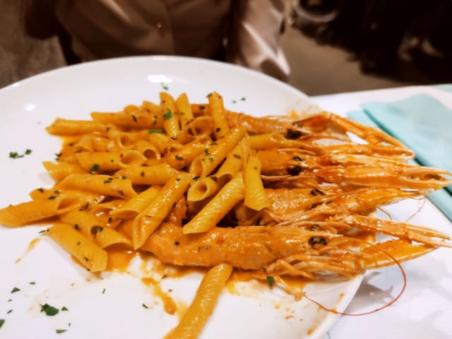 Garganelli con scampi in salsa rose' - Lobster&More Trattoria Brera, Milan