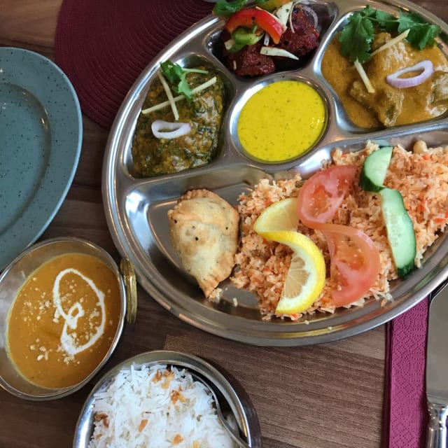 Lamm Thali - Restaurang Goa