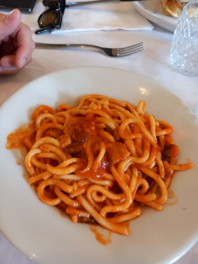 Umbrichelli all'amatriciana  - Da Claudio Selvi