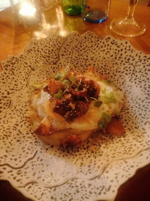 Parmentier de patata ou de corral, xistorra i molles de panko - Marboa Gastrobar , Sant Pere De Ribes