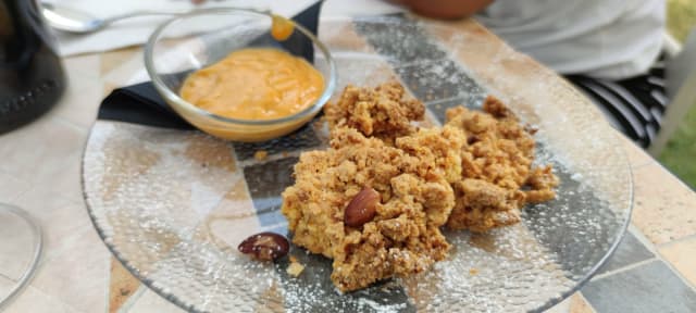 Sbrisolona con zabaione caldo  - Osteria dal Toso