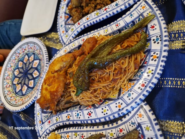 spaghetti poulet  - Le Soleil de l'Orient