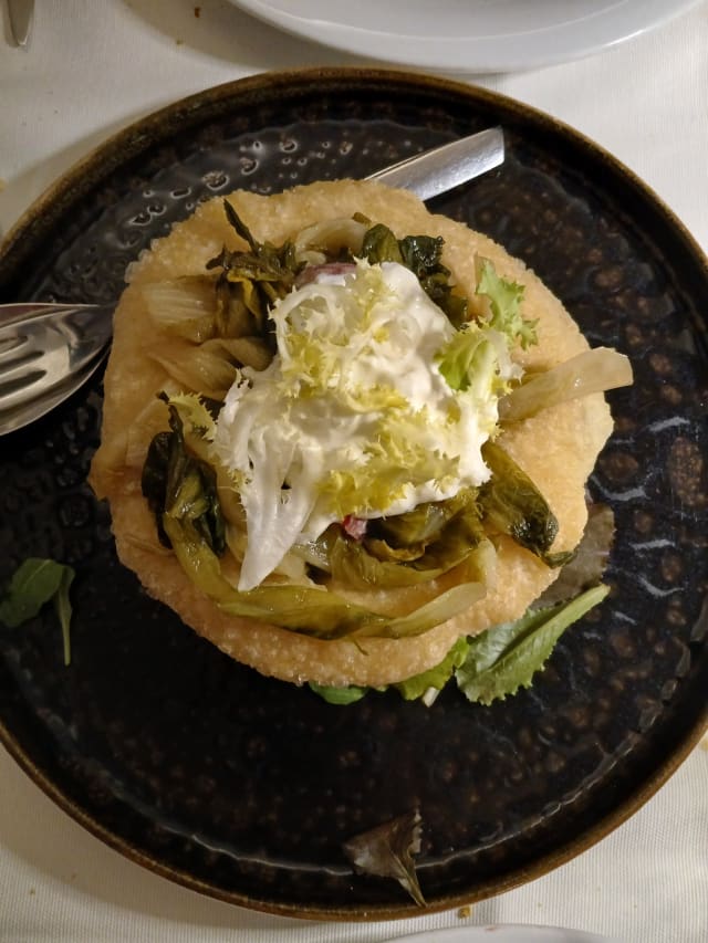 Pizza fritta con stracciatella - La Bettola Del Gusto, Pompei