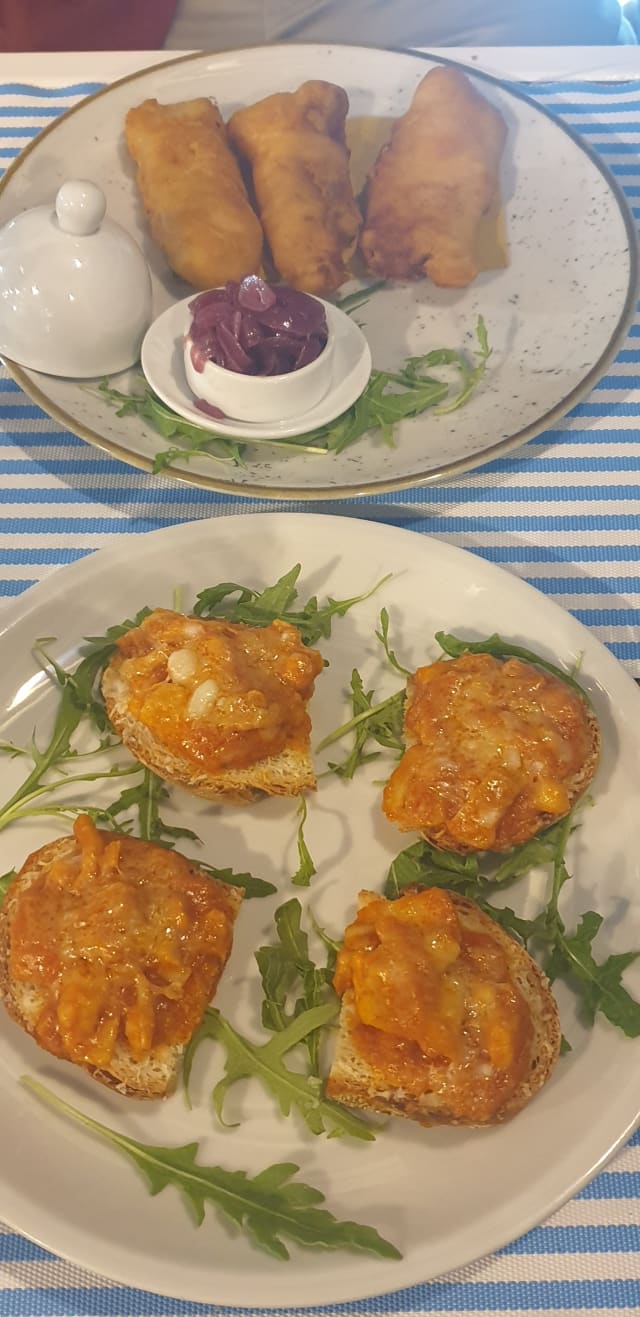 Crostini seppi e pecorino - Vistamare Franco, San Felice Circeo