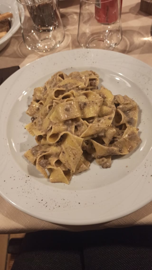 Pappardelle al ragù di cinghial - La Kiuva, Arnad