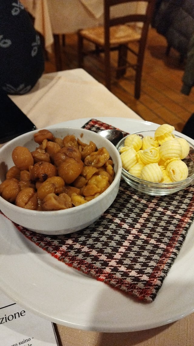 Castagne con burro di montagna - La Kiuva