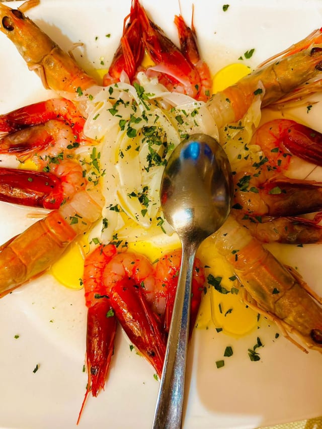 Crudite gamberi scampi e seppia - Scialài Trattoria