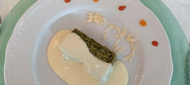 Tortino di spinaci con la fonduta di raschera - La Ca' Rossa