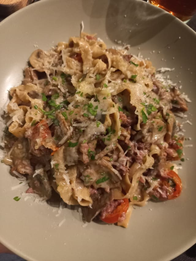 Pasta alla boscaiola - Osteria Bellosguardo