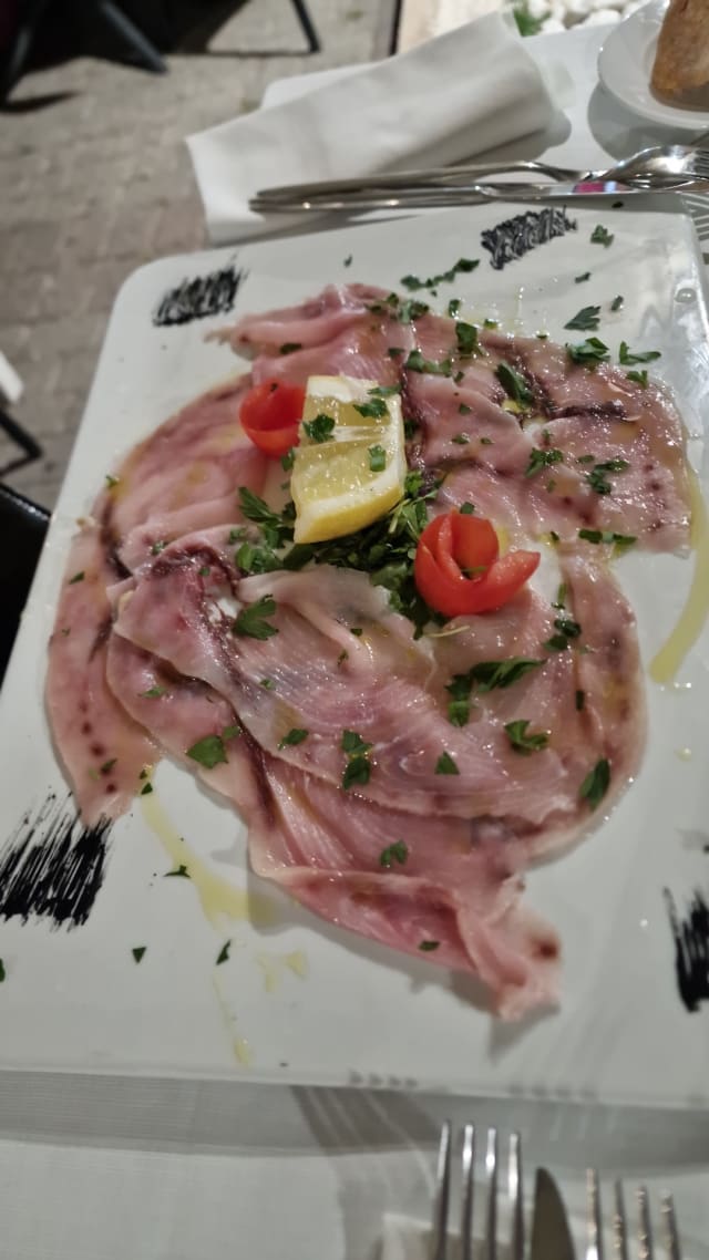 Carpaccio di pesce - Osteria del Pirgo