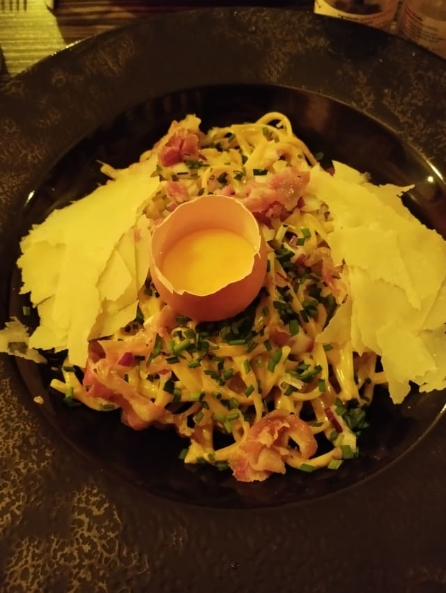 Carbonara Pancetta - Le Bar de Fer , Paris