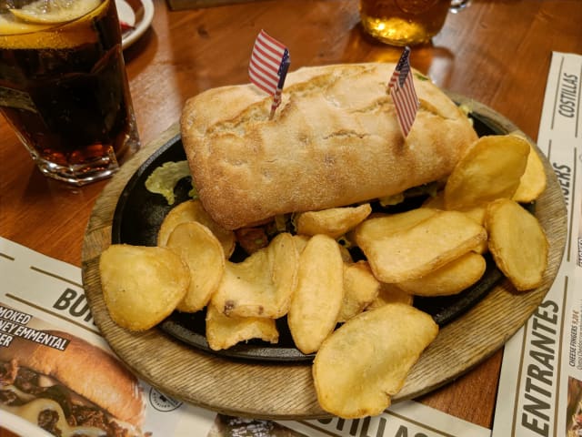 Hash Brown Sandwich - Ribs PlanetOcio, Collado Villalba