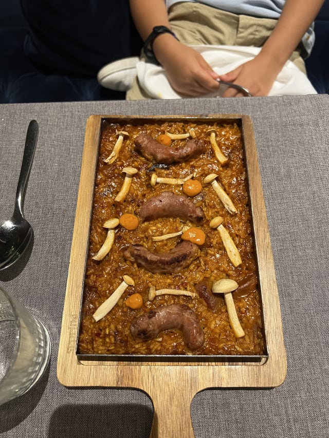 Arroz de Pagès con butifarra del Perol, boniato y alioli de membrillo - Tendiez - Sofitel Barcelona Skipper