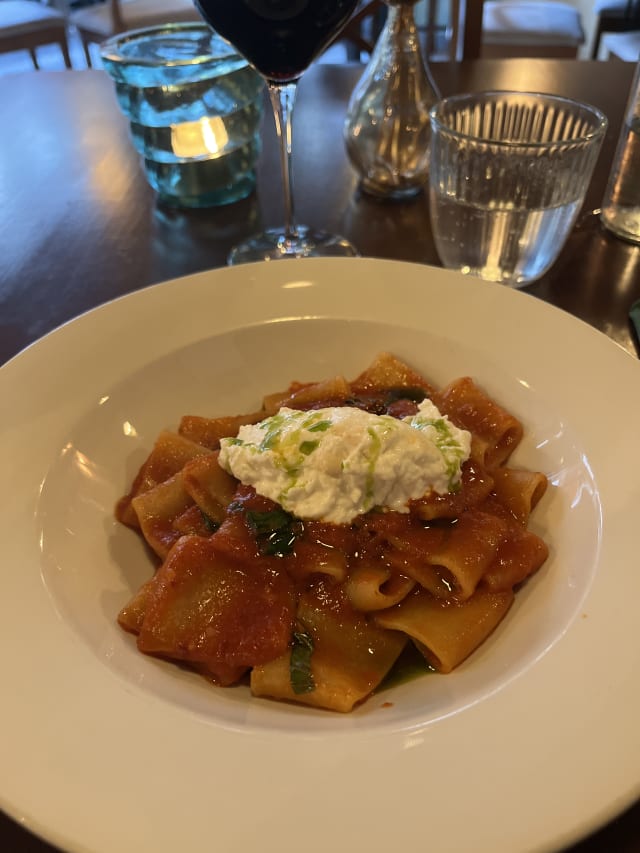 Paccheri piccanti - Algrano Bistro, Barcelona