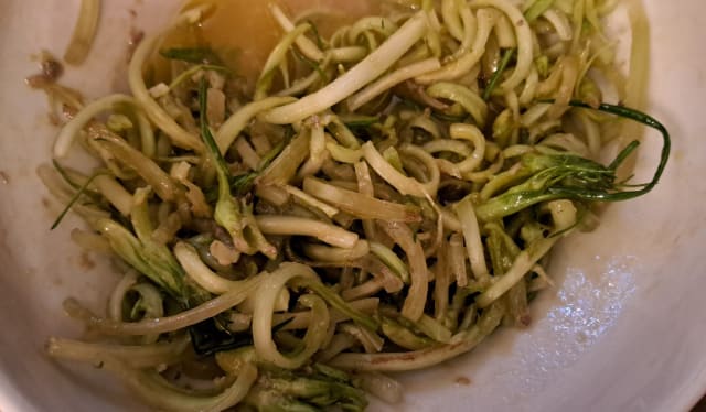 Puntarelle in salsa di alici - La Taverna del Ghetto, Rome