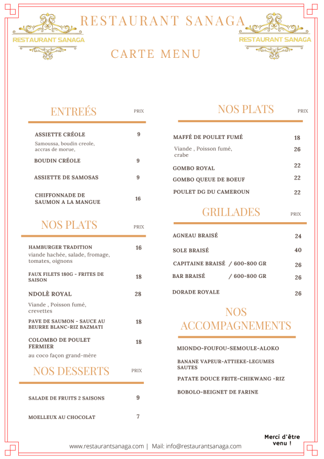 PDF Menu page 1