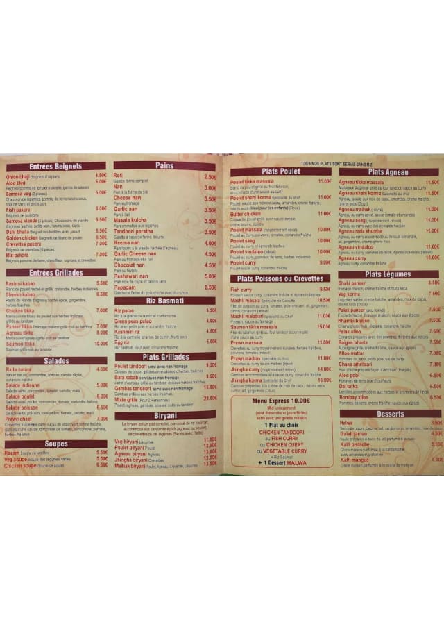 PDF Menu page 1
