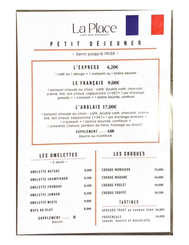 PDF Menu page 1