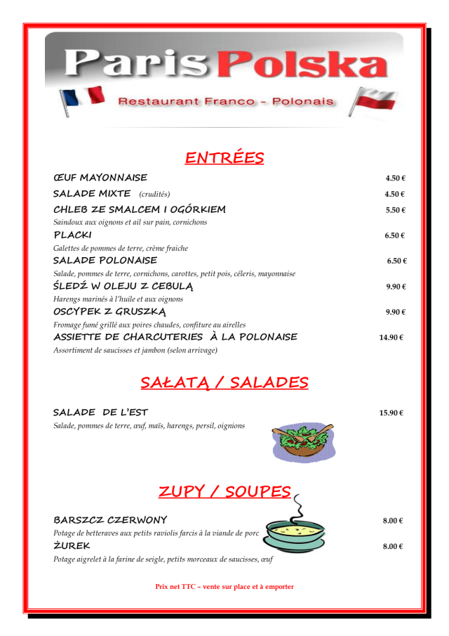 PDF Menu page 1