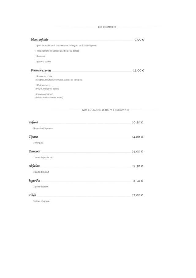 PDF Menu page 1