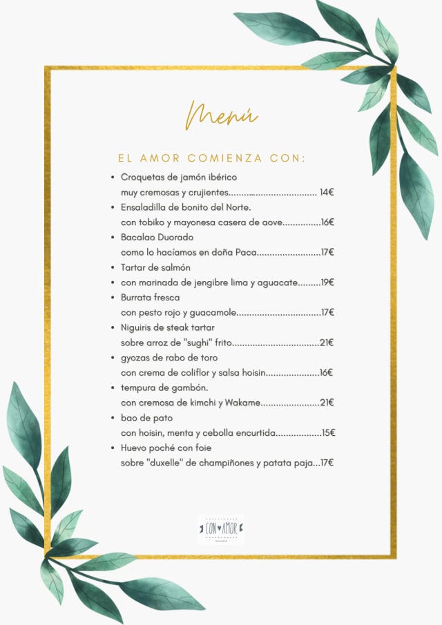 PDF Menu page 1