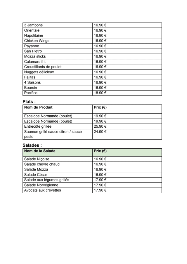 PDF Menu page 2