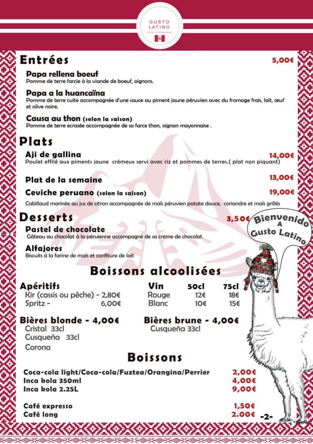PDF Menu page 2