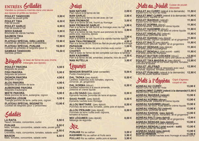PDF Menu page 2