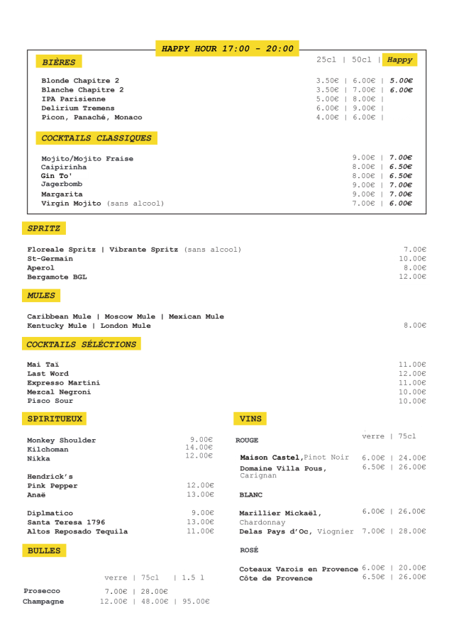 PDF Menu page 2
