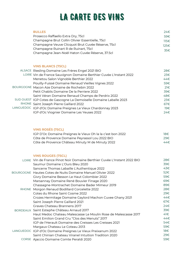 PDF Menu page 2