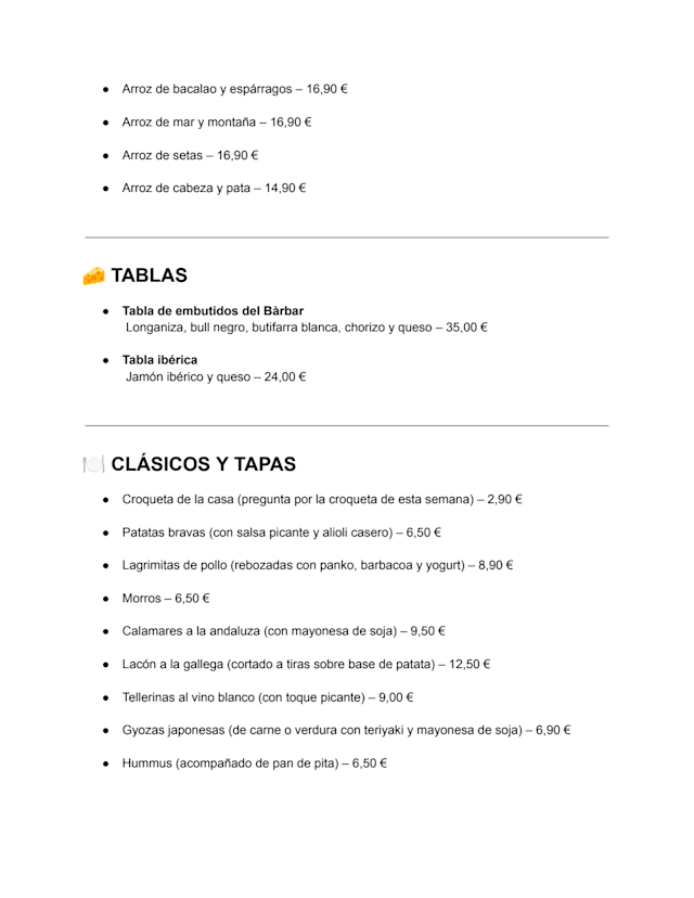 PDF Menu page 2