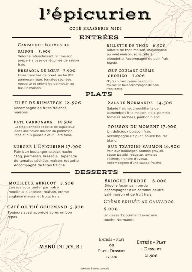 PDF Menu page 2