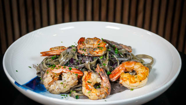 Tagliatelle con gambas - EDEN - Grill & Drinks, Madrid