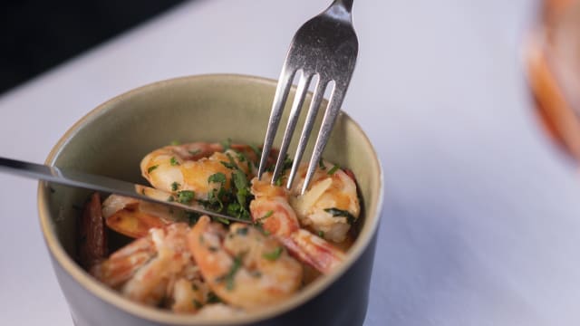 Prawns in Garlic - Mensagem - Restaurante Bar Panorâmico, Lisbon